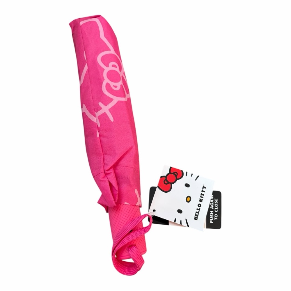 Hello Kitty Pink Faces Auto Open Umbrella